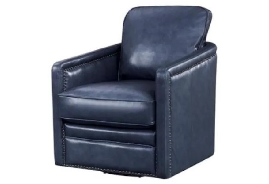 Georgetown Alto Swivel Chair by Leather Italia USA at Esprit Decor Home Furnishings